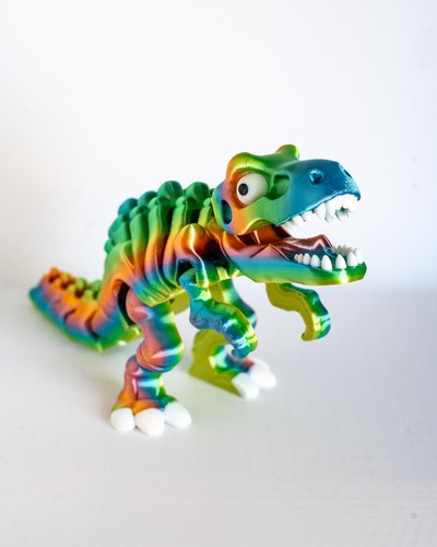 Articulated rainbow rex - articulated,