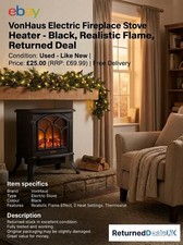 Vonhaus electric stove heater - stove,