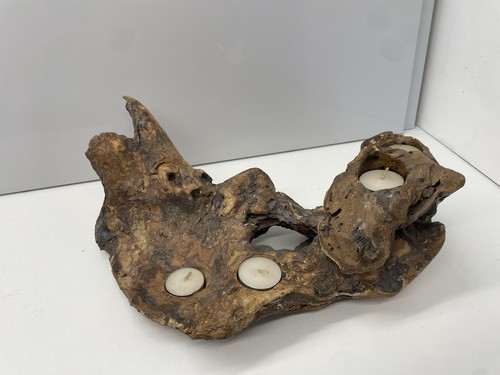 Large driftwood tealight - large, 4