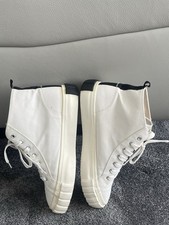 Vegan Schuh High Top Canvas Trainers White Men Women Boots Sneakers UK 7 EU 40