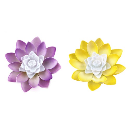 2pcs reusable led lotus lamp - 2pcs,