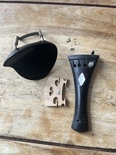 Decorative Violin Tailpiece, Chin Rest, Bridge Set 4/4