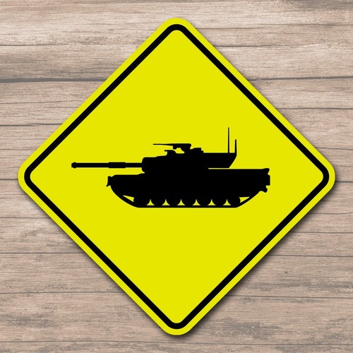 Military tank crossing - tank, 8"