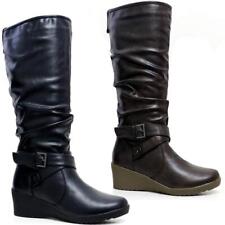Girls Mid Calf Boots Zip Up