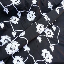 Elegant Taffeta Fabric White
