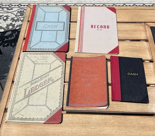 Vintage bookkeeping cash - vintage,