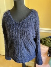 Blue Fluffy Warm M&S Jumper