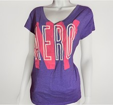 Aeropostale Purple Graphic Tee Chest Logo Women’s Size XL