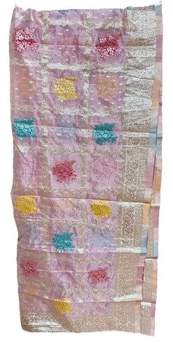 Pink silver butti india - pink,