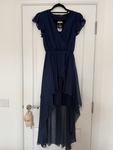 Quiz navy blue polka - quiz, dot