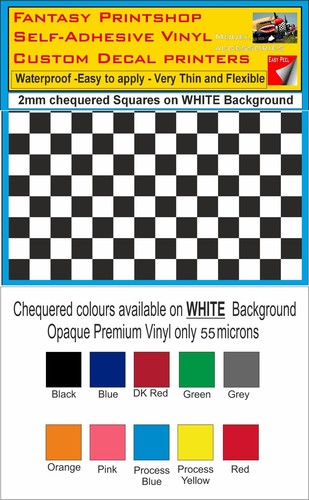 Chequered squares 2mm - squares,