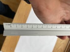 12" 300mm Triangular Aluminum Tri-Scale Ruler Architect Engineer Rule