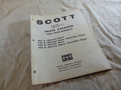 1959 scott outboard 135a - 1959,