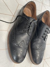CLARKS BROGUE SHOES BLACK LEATHER LACE SHOE SIZE 9 RRP £95.00