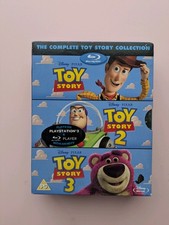 Toy Story 1-3 Blu-ray (2010) John Lasseter cert PG 4 discs Fast and FREE P & P
