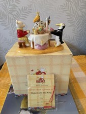 Royal doulton Rupert Bear And The King #31 Boxed & Certificate Great Condition