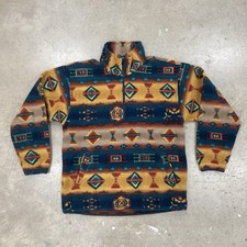 Vintage Sergio Tacchini Fleece Jumper 90s Retro 1/4 Zip Skiing Sweater Size XL