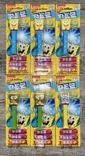 New! 6-Pack Sponge Bob Square Pants PEZ Dispensers Best Before 02/12/29