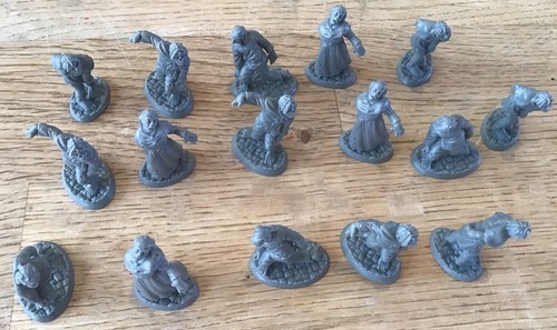 Reaper bones zombie miniatures - bones,