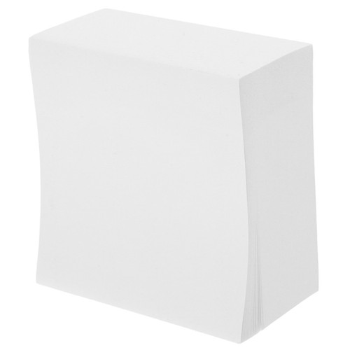 Reusable white paper memo cube - reusable,