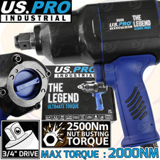US PRO 3/4" Drive Air Impact Wrench Gun 2500NM NBT Pneumatic Tool Impact Wrench