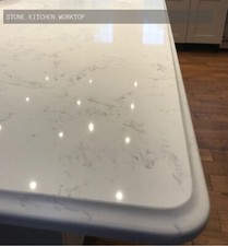 Carrara marble quartz worktop