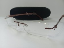 Superlite rimless Titanium designer glasses frames & case
