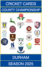 DURHAM CCC - SEASON2025 Cricket Trading Cards by Shirt&Club