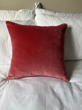 Velvet And Ticking Cushion