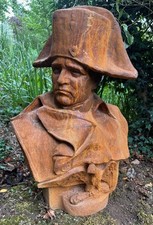 Large Cast Iron Bust of