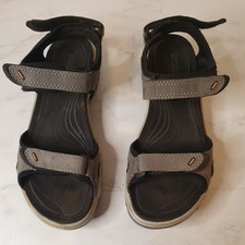 Ecco Receptor Sandals Women's Sz US9 EU40 Hiking Shoes Brown Adjustable Straps