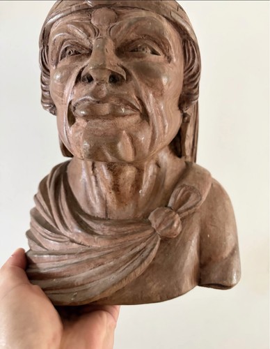 Hand carved wooden indian - hand,