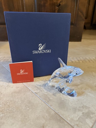 Swarovski crystal orca killer - crystal,