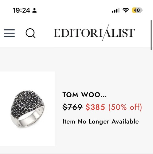 Tom wood oval cocktail ring - ring,
