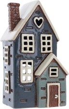 Ceramic Village Pottery Navy