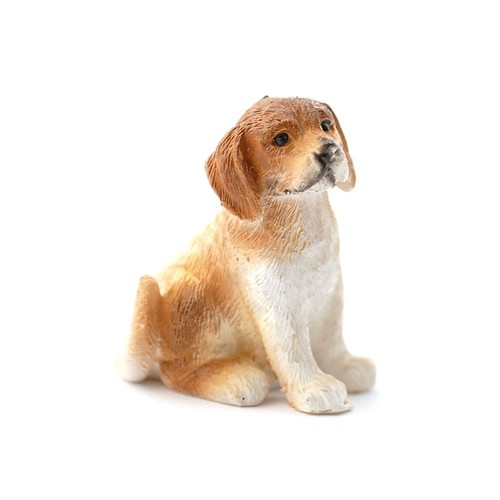 Dolls house dog brown - dog,