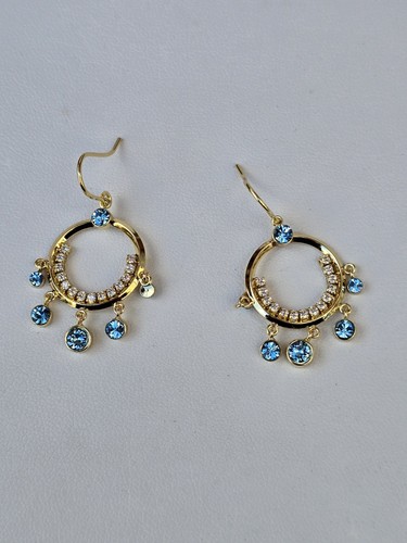 Gold plated blue topaz - plated,