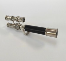 Vintage Brass & Nickel Miniature Telescope with Sight Finder