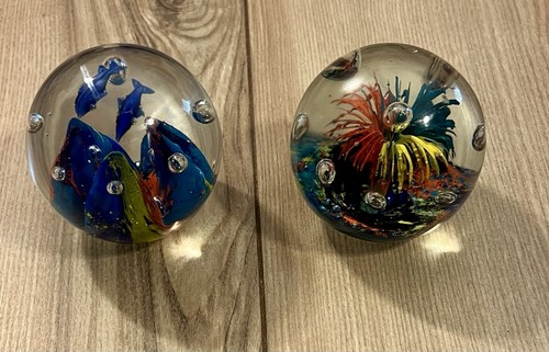 Lot hand blown art glass - 2,