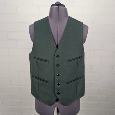 Dunn & Co Green Wool Waistcoat
