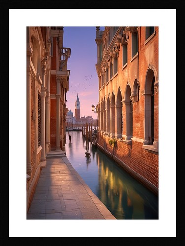 Intimate venice canals - canals, framed