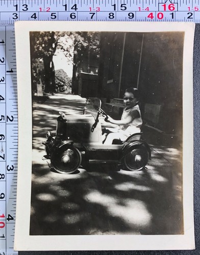 Little boy riding old - little, in