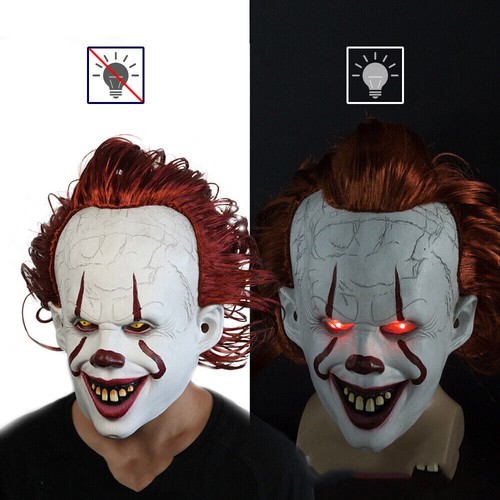 Latex clown mask pennywise - latex,
