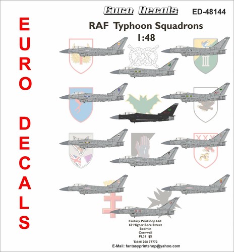 Euro decals 48144 raf - euro,