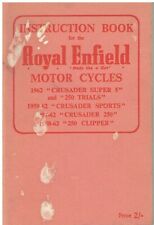 R.ENFIELD CRUSADER 250 (INCL SPORTS CLIPPER SUPER 5) '57-62 INSTRUCTION HANDBOOK