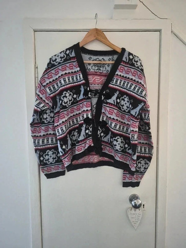 Vintage wolf knit - vintage, cardigan