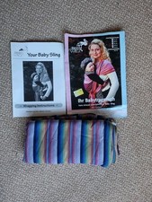 StorchenWiege Woven Wrap 4.6m Baby Toddler Sling Inka Stripe 100% Cotton