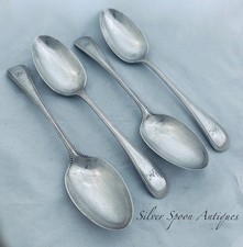 Set of four English sterling spoon, John Round & Son Ltd, Sheffield, 1896