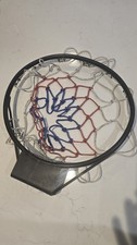 Wall Mounted Full Size Black Basketball Hoop Rim and Net