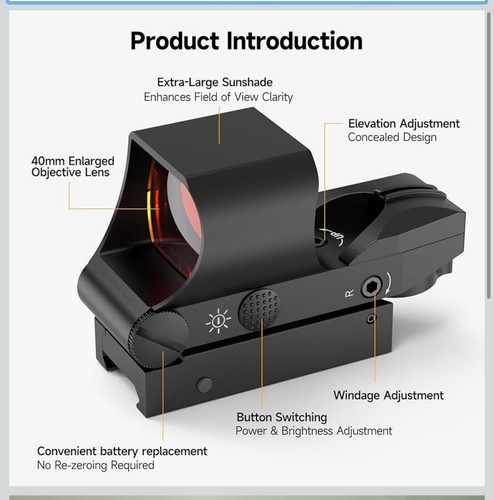 Red dot sight - sight, rifle